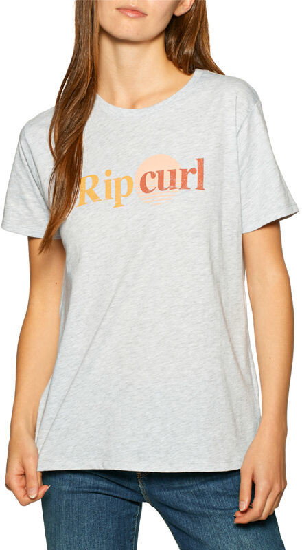 Rip Curl SUNSET STANDARD LIGHT GREY HEAT t-shirt damski - M