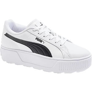 Białe sneakersy puma karmen na grubej podeszwie - Damskie - Kolor: Białe - Rozmiar: 39