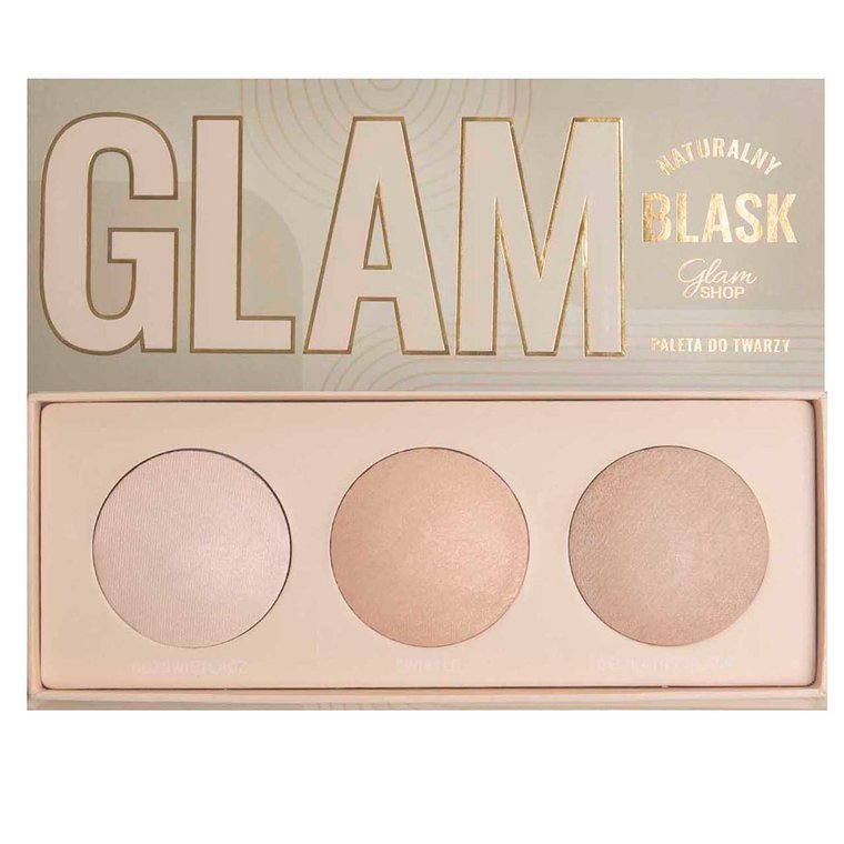 Glam Shop Paleta rozświetlająca Glam Naturalny Blask