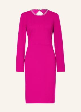 Joseph Ribkoff Signature Sukienka Koktajlowa Z Wycięciem I Ozdobnymi Kamykami pink
