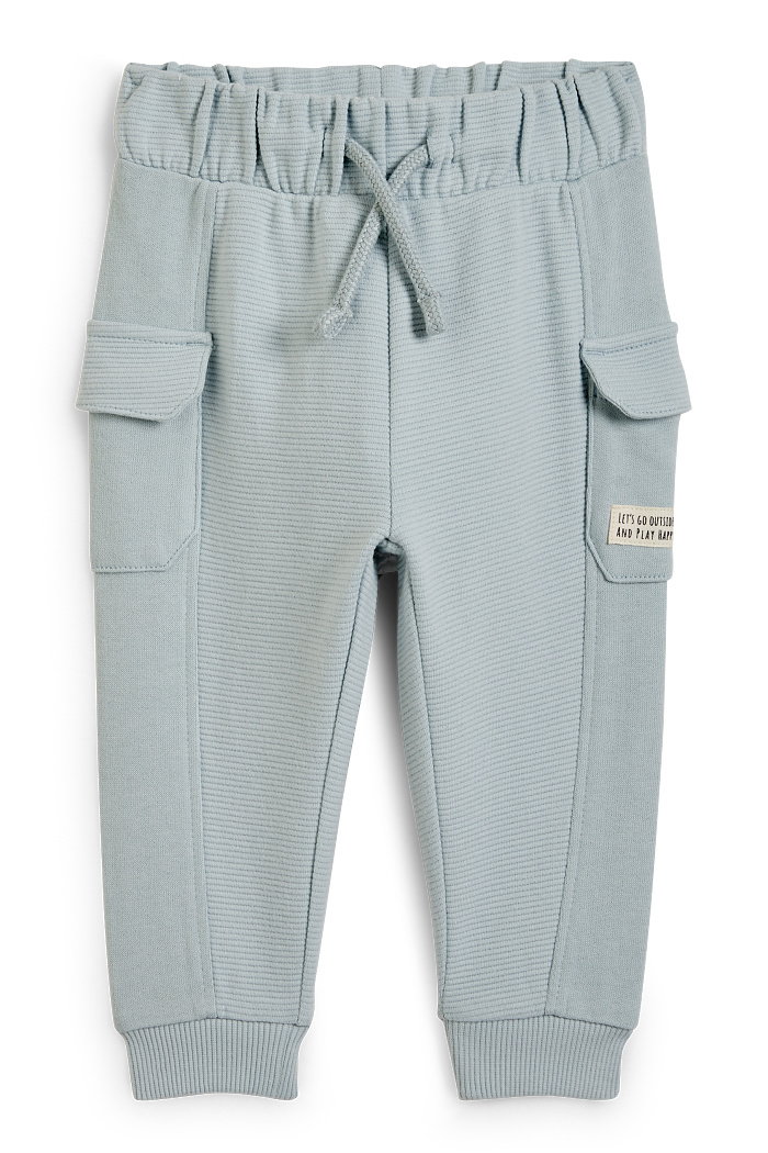 C&A Niemowlęce spodnie dresowe w stylu bojówek, Niebieski, Rozmiar: 104