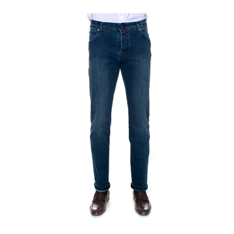 Stone Washed Slim-Fit Denim Jeans Kiton