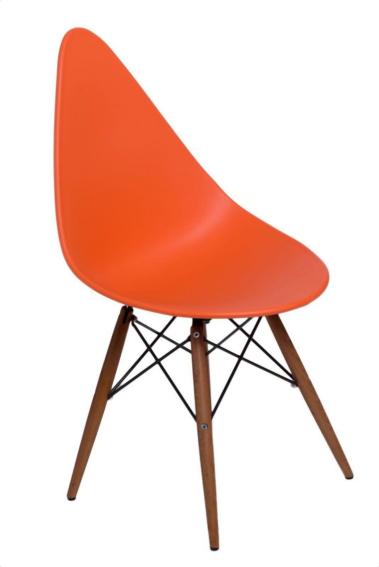 Krzesło Rush DSW dark pomarańczowe z tworzywa