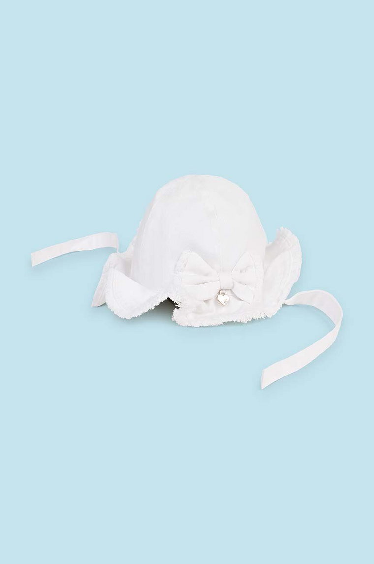 Mayoral Newborn kapelusz dziecięcy kolor biały