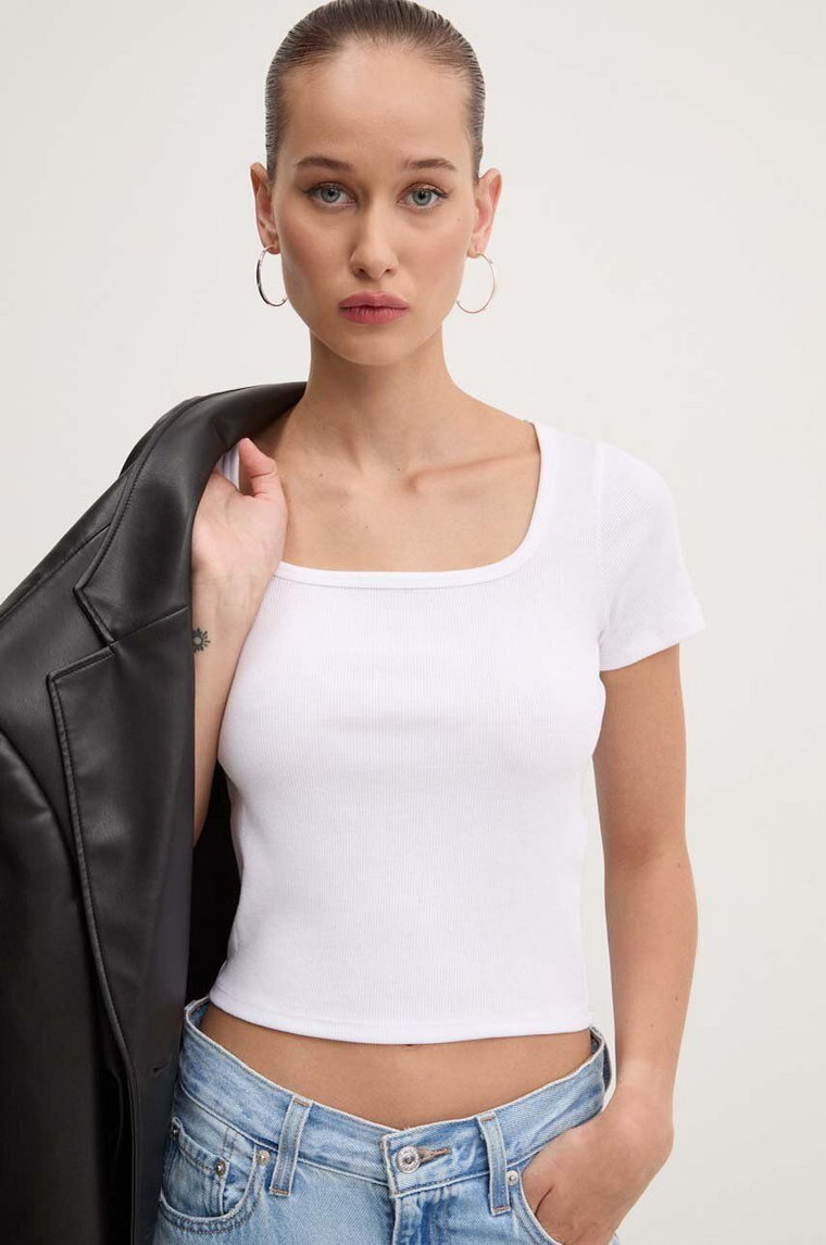 Hollister Co. t-shirt damski kolor biały KI339-3585