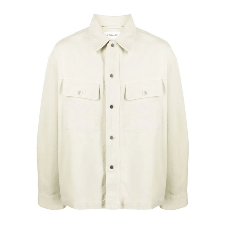 Lekka Szałwia Trucker Overshirt Lemaire