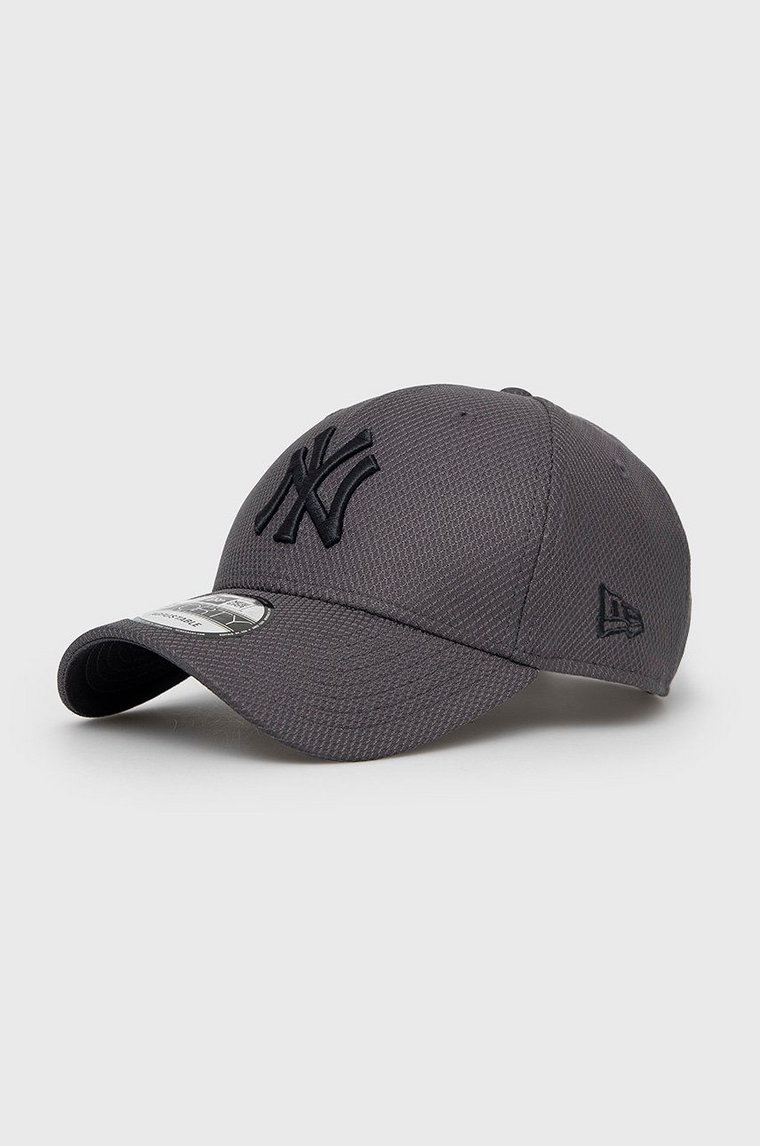 New Era Czapka kolor szary z aplikacją 12523906-DKGREY