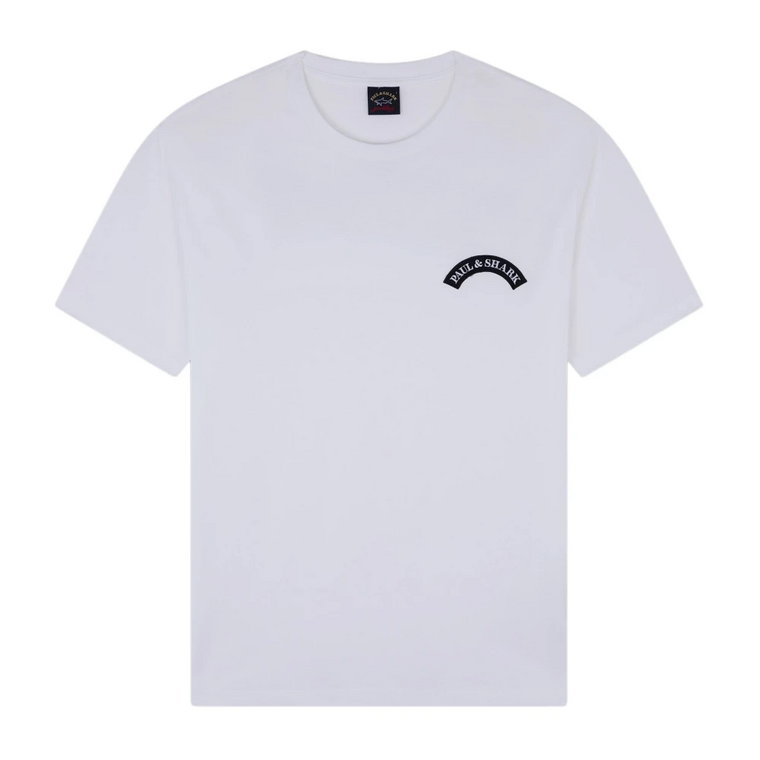T-shirt z nadrukiem Biały Paul & Shark