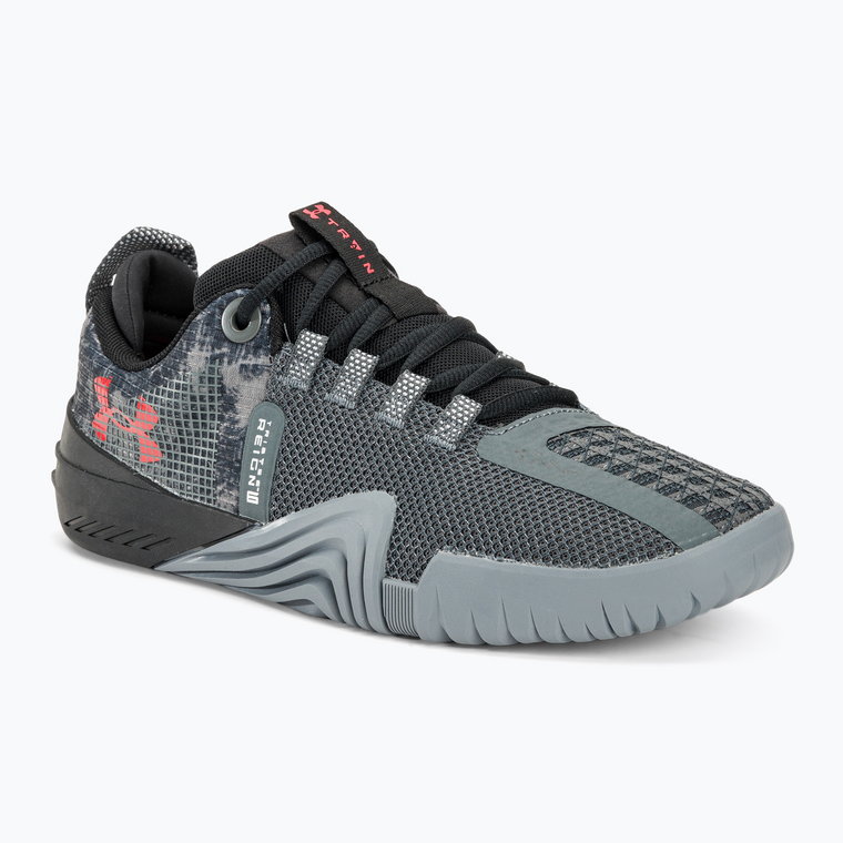 Buty treningowe męskie Under Armour TriBase Reign 6 gray void/pitch gray/rush red | WYSYŁKA W 24H | 30 DNI NA ZWROT