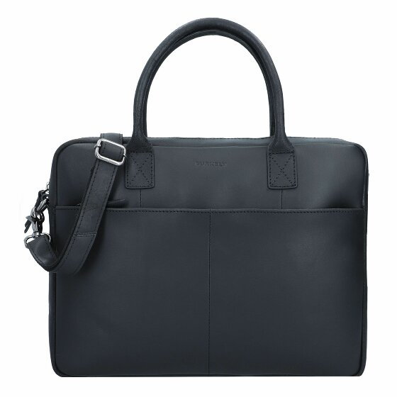 Burkely Vintage Jack Briefcase Leather 37 cm Komora na laptopa black