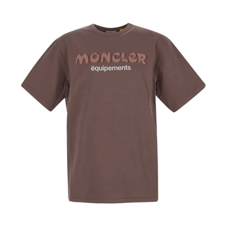 Klasyczny Bawełniany T-shirt dla Mężczyzn Moncler