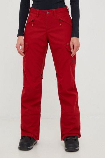 Burton spodnie Gloria kolor czerwony