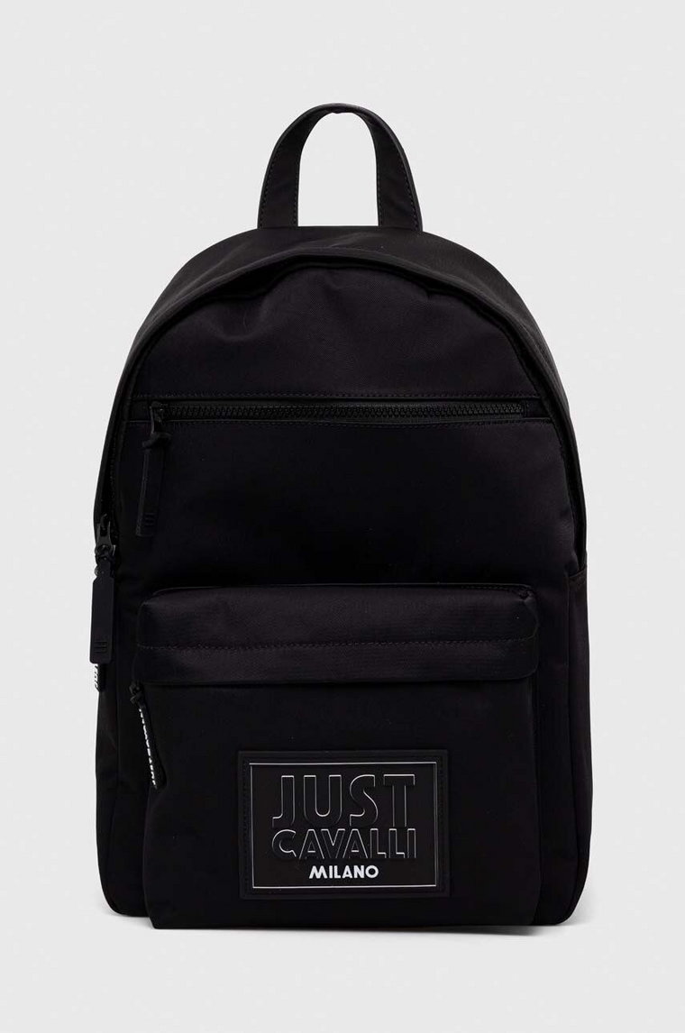 Just Cavalli plecak męski kolor czarny duży z aplikacją 76QA4B31 ZSA16