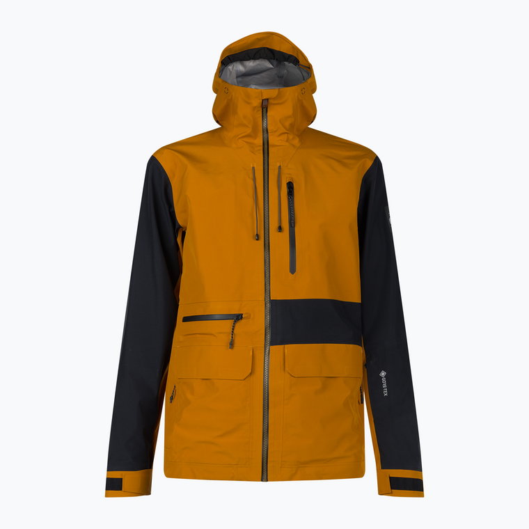 Kurtka snowboardowa męska Quiksilver Hlpro S Carlson 3L Gore-Tex buckthorn brown