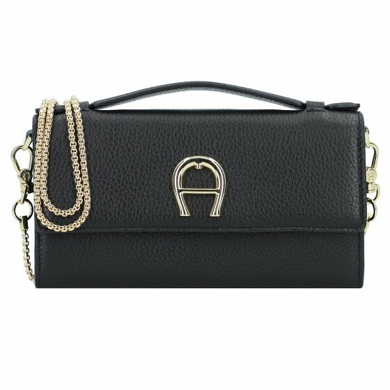 AIGNER Fashion Kopertówka Skórzany 19 cm black