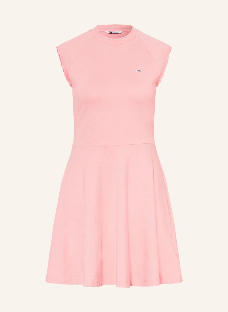 Tommy Jeans Sukienka Z Dżerseju pink