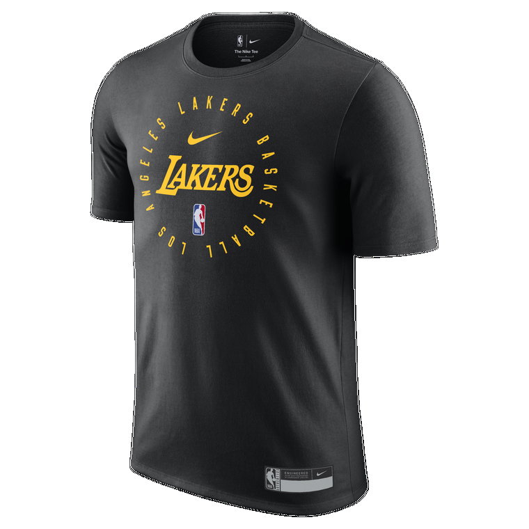 T-shirt męski NBA Nike Dri-FIT Los Angeles Lakers - Czerń