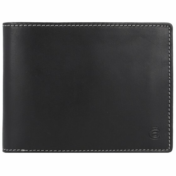 Esquire Dallas Portfel Ochrona RFID Skórzany 13.5 cm schwarz