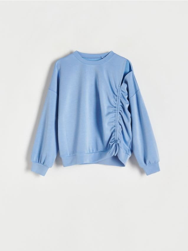 Reserved - Bluza ze ściągaczem - niebieski