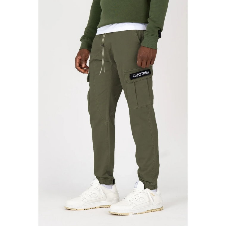Spodnie Cargo Zielono-Białe - Must-Have dla Mężczyzn Quotrell