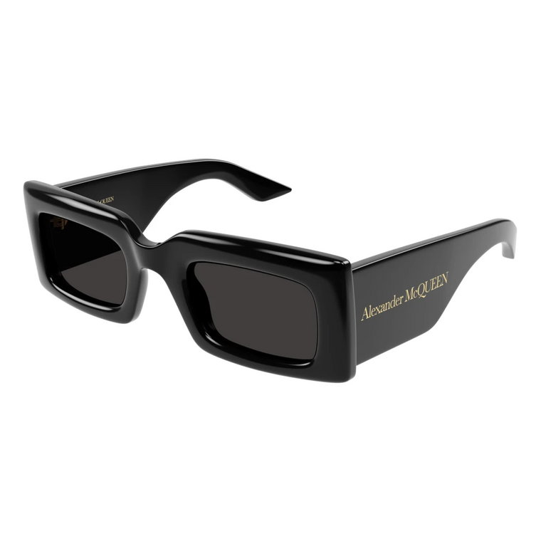 Czarne/Szare Okulary przeciwsłoneczne Alexander McQueen