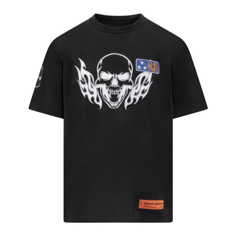 Logo Print Crewneck T-Shirt Heron Preston