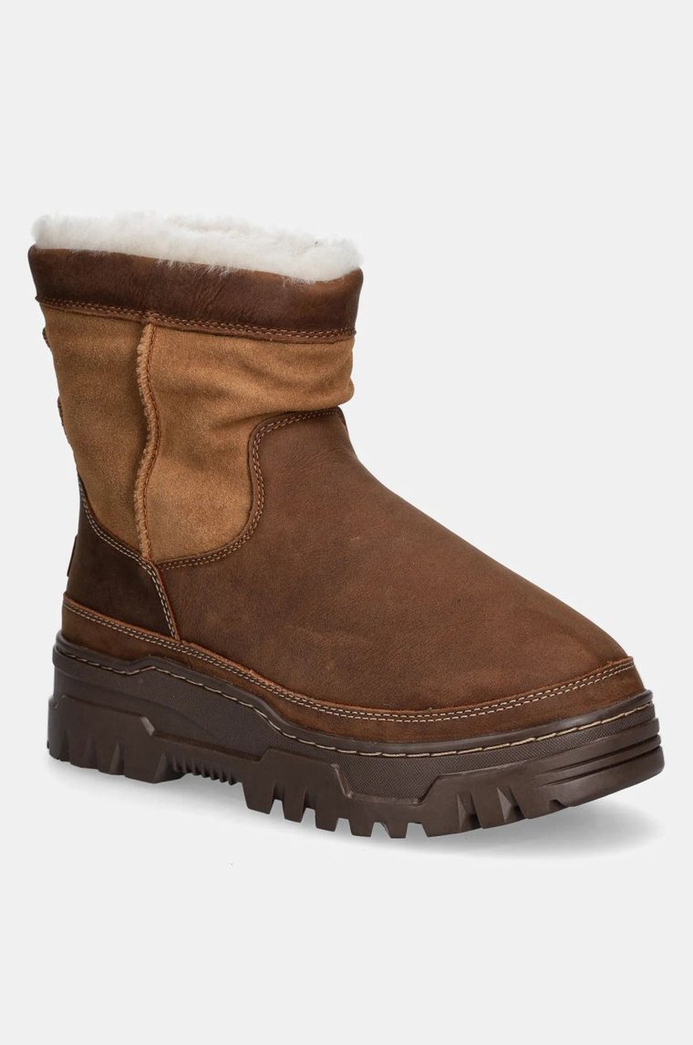 UGG śniegowce zamszowe Heritage Pull On Trailgazer kolor brązowy 1158213-CHE