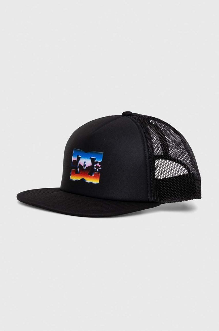 DC czapka z daszkiem Gas Station kolor czarny z nadrukiem ADYHA04178