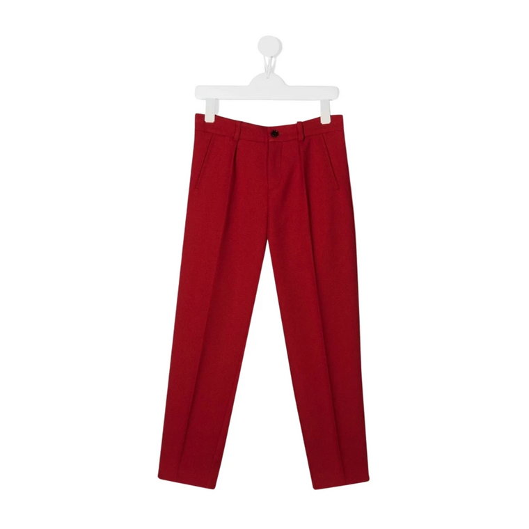 Stylowe Czerwone Spodnie dla Dzieci Gucci