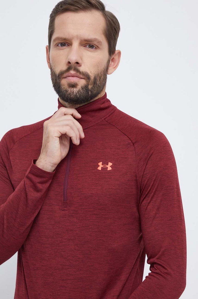 Under Armour bluza treningowa Tech 2.0 kolor bordowy melanżowa 1328495