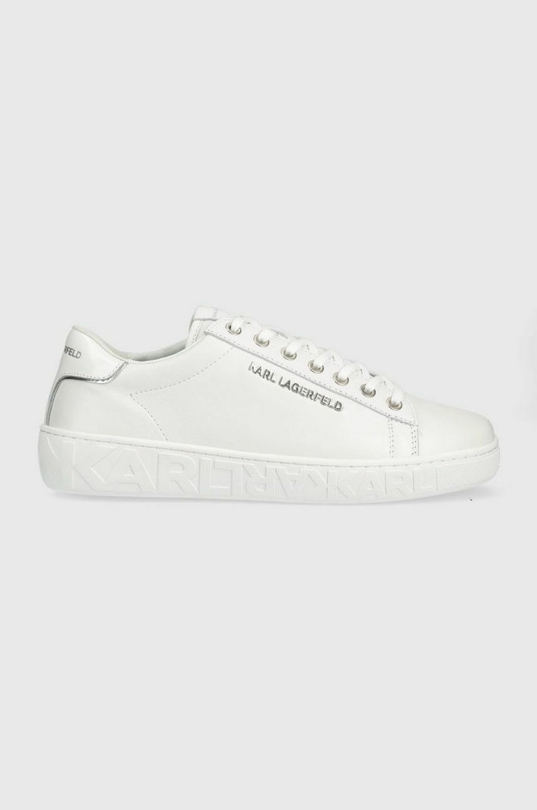 Karl Lagerfeld sneakersy skórzane KUPSOLE III kolor biały KL51019