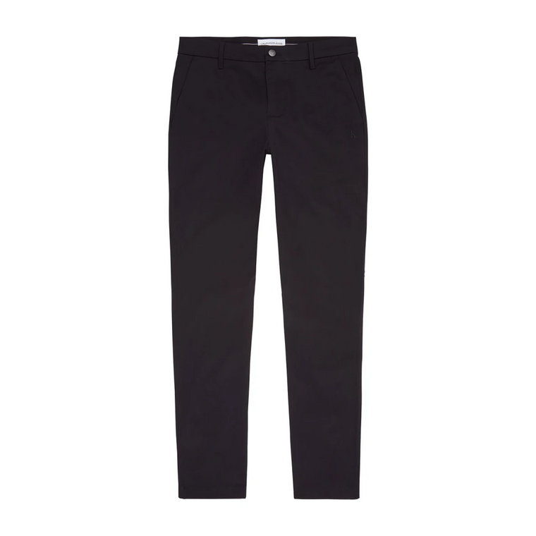 Czarne Spodnie z Pantaloni Calvin Klein