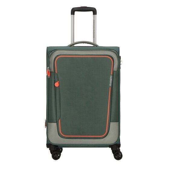 American Tourister Pulsonic 4 kółka Walizka 68 cm z plisą rozprężną dark forest