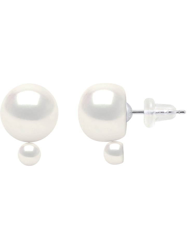 Pearline Kolczyki-wkrętki z perłami w kolorze białym