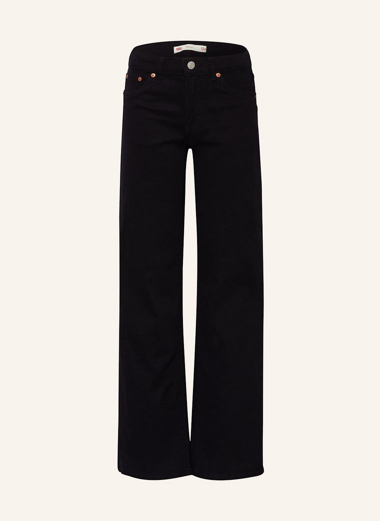 Levi's Jeansy Straight Wide Leg schwarz