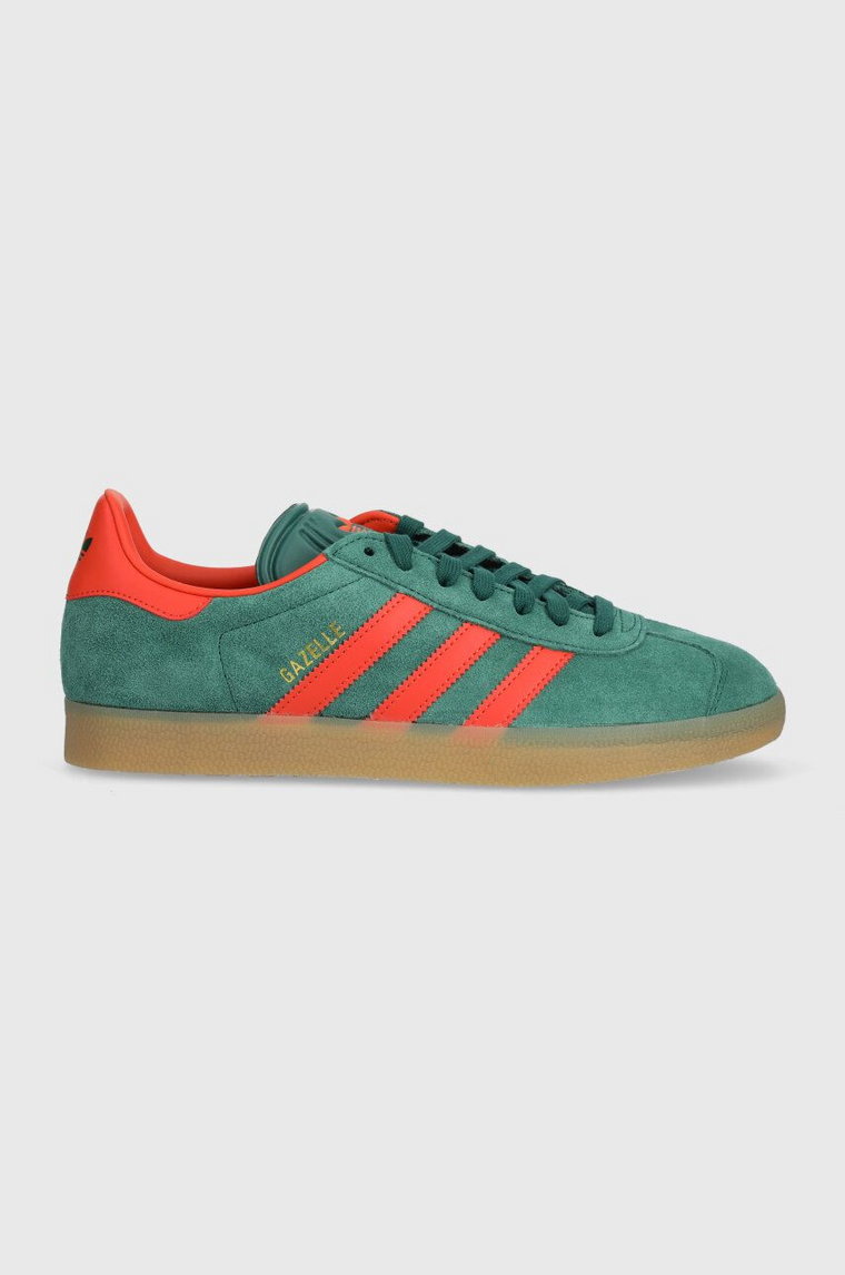 adidas Originals sneakersy zamszowe Gazelle kolor zielony IG6200