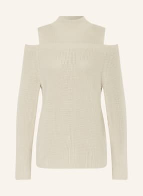 Riani Sweter Z Odkrytymi Ramionami beige