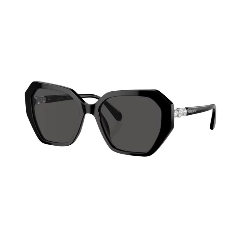 Czarne/Ciemnoszare Okulary przeciwsłoneczne Swarovski