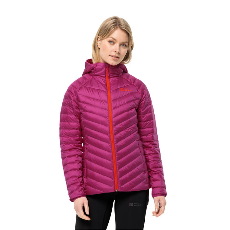 Damska kurtka puchowa Jack Wolfskin PASSAMANI DOWN HOODY W new magenta - XS