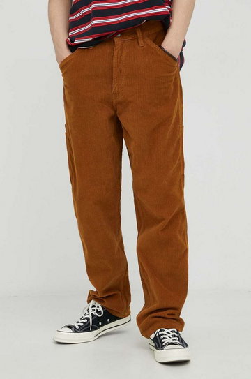 Levi's spodnie sztruksowe męskie kolor brązowy w fasonie cargo