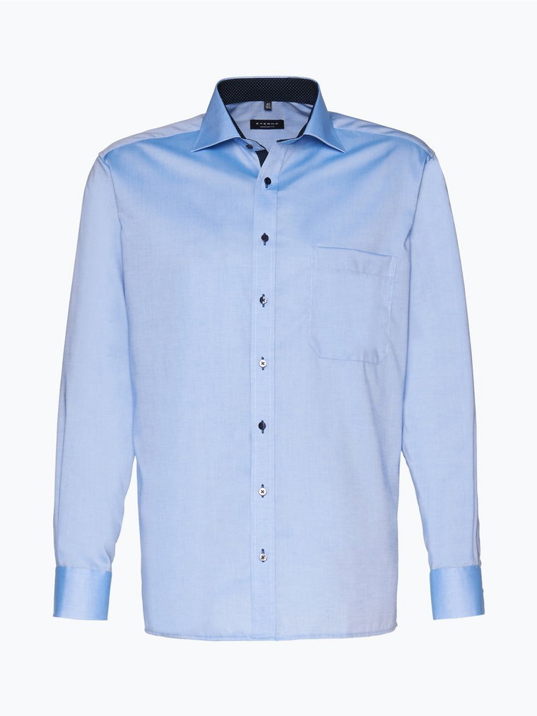 Eterna Comfort Fit - Koszula męska niewymagająca prasowania, niebieski