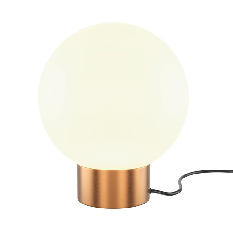 Lampa stołowa szklana kula ze złotym mocowaniem Basic form 1xE14 40W Maytoni