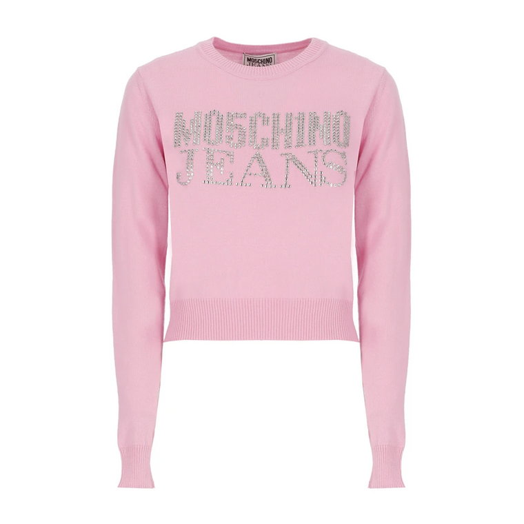 Sweter z okrągłym dekoltem Moschino