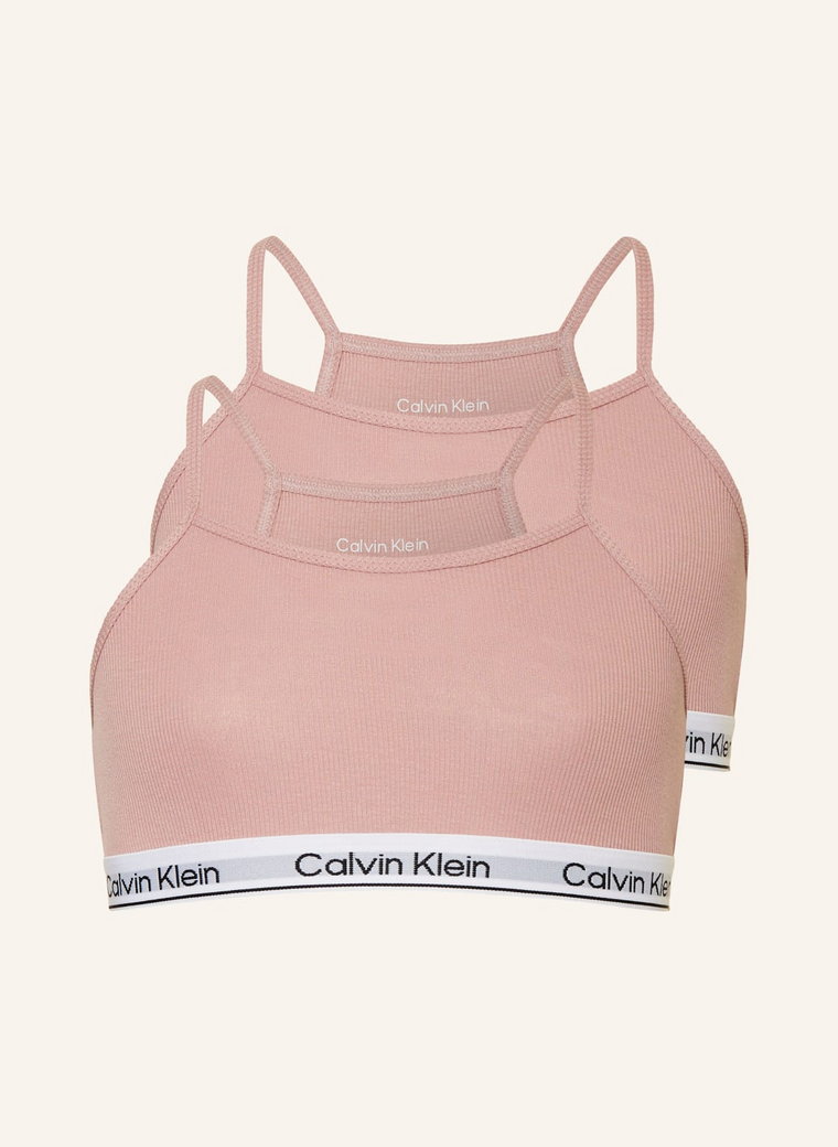 Calvin Klein Biustonosz Bustier Modern Cotton, 2 Szt. rosa