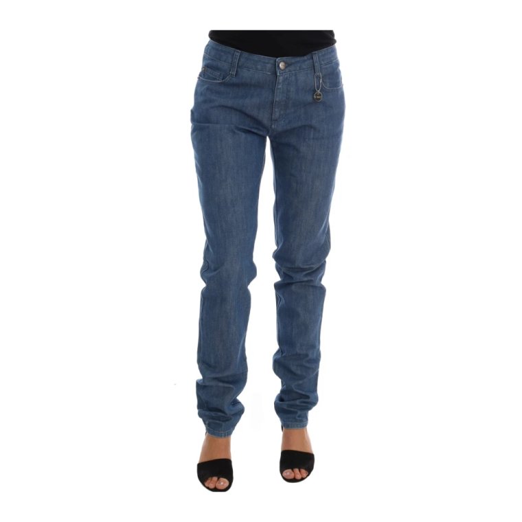 Eleganckie Boy Fit Blue Wash Jeans Costume National