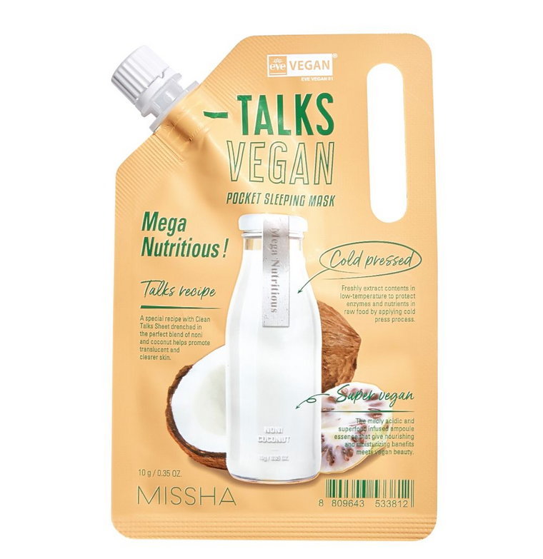 Missha Talks Vegan Squeeze Pocket Sleeping Mask Mega Nutritious 10g