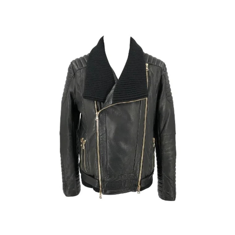 Pre-owned Leather tops Balmain Pre-owned