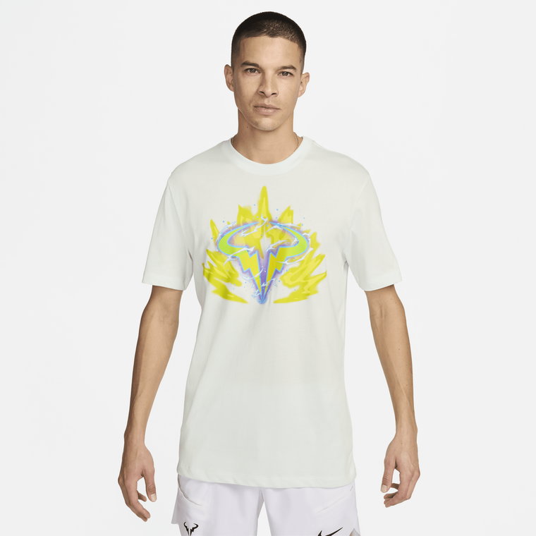 Męski T-shirt do tenisa NikeCourt Dri-FIT Rafa - Biel