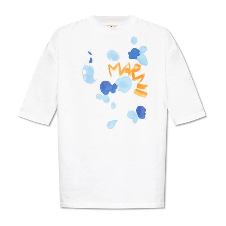 T-shirt z logo Marni