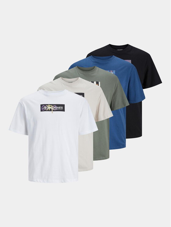 Komplet 5 t-shirtów Jack&Jones